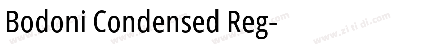 Bodoni Condensed Reg字体转换